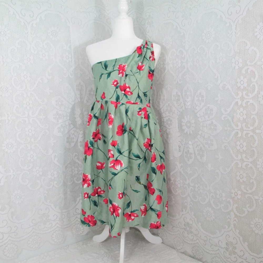 Express Silk One Shoulder Dress